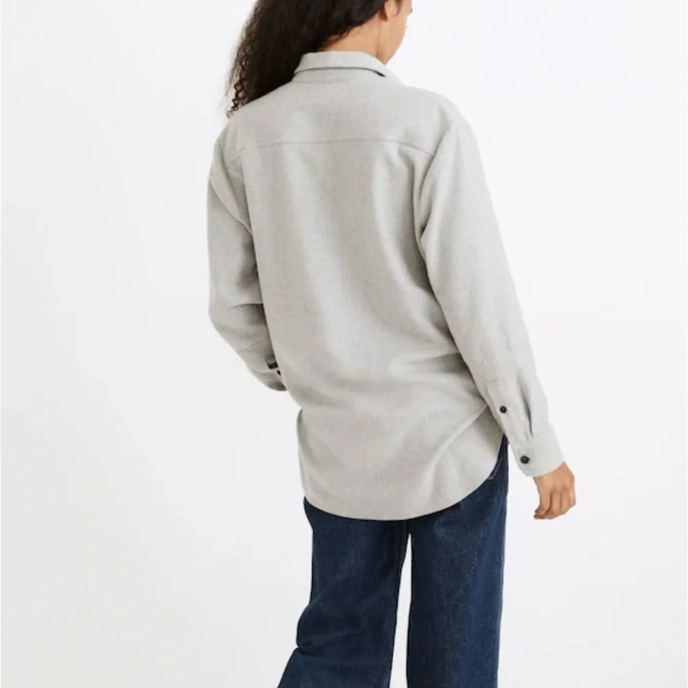Madewell Size XXL Flannel Flap-Pocket Oversized Ex-Boyfriend Shirt - Picture 3 of 12